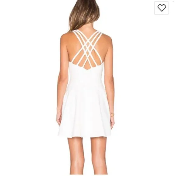 NWT NBD "Ride Or Die" Criss Cross Back Mini Dress - Picture 4 of 4